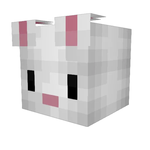 Praegusta Minecraft avatar head, 3D render