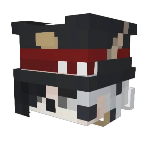 Praehyrd Minecraft avatar head, 3D render