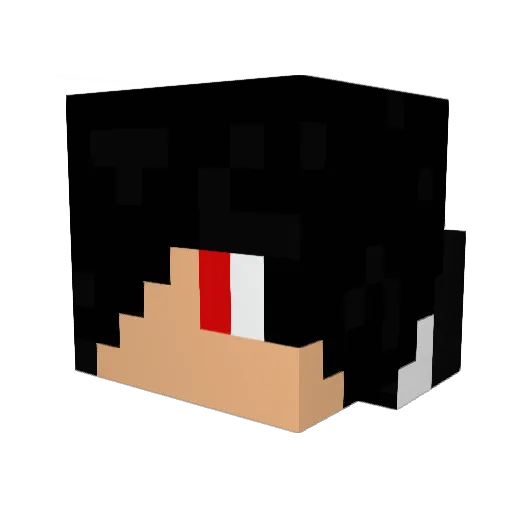 Praetel Minecraft avatar head, 3D render