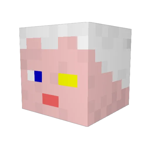 Praetorian333 Minecraft avatar head, 3D render