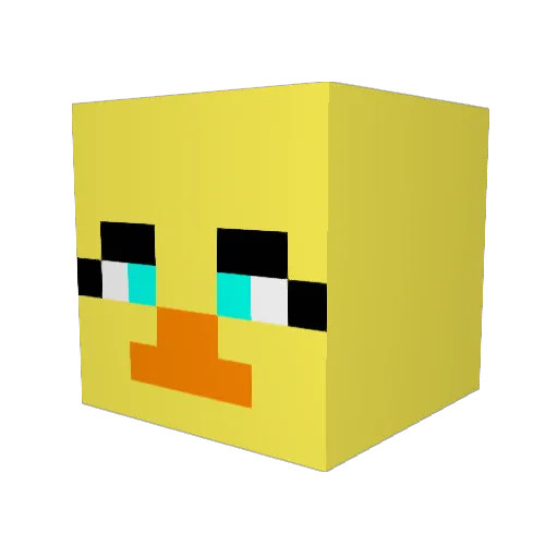 Prahvessor Minecraft avatar head, 3D render