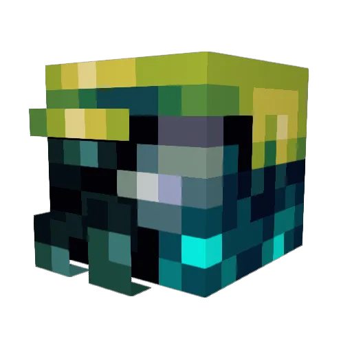 Prail_ Minecraft avatar head, 3D render