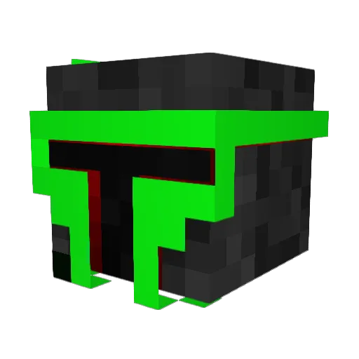 Praiman Minecraft avatar head, 3D render