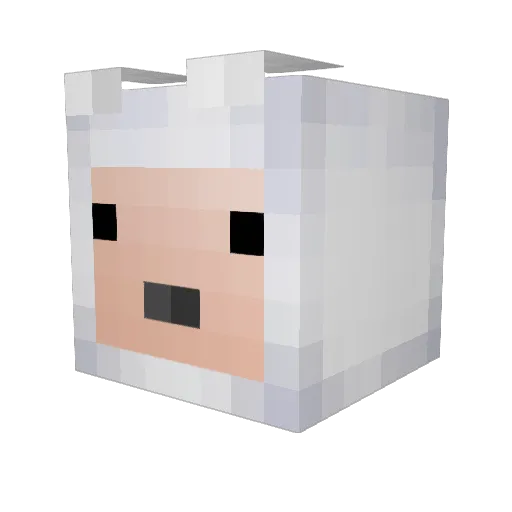 PrairieJesus Minecraft avatar head, 3D render