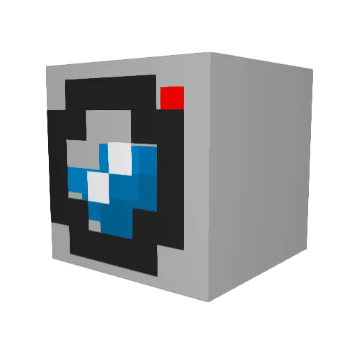 Pralcon Minecraft avatar head, 3D render