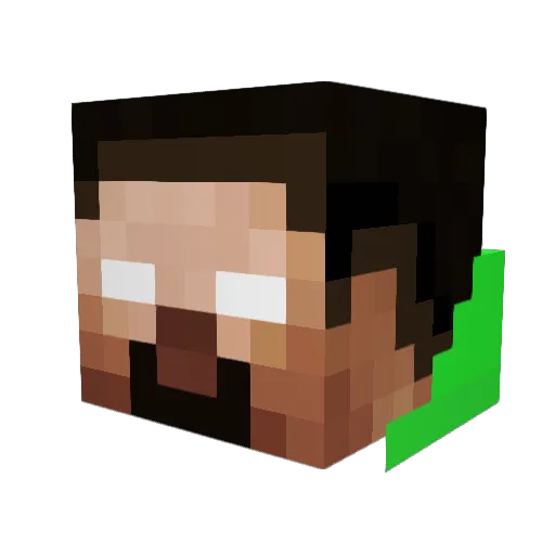 Pranksta_42 Minecraft avatar head, 3D render