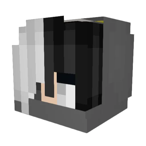 Pranto Minecraft avatar head, 3D render