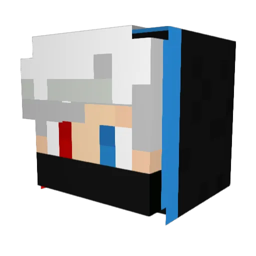 Praplikis69 Minecraft avatar head, 3D render