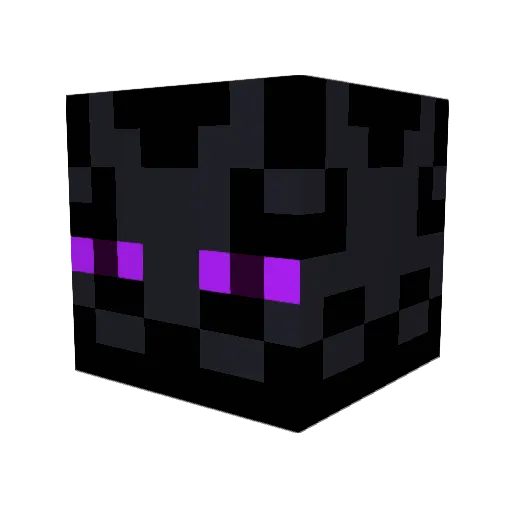 Prasedio Minecraft avatar head, 3D render