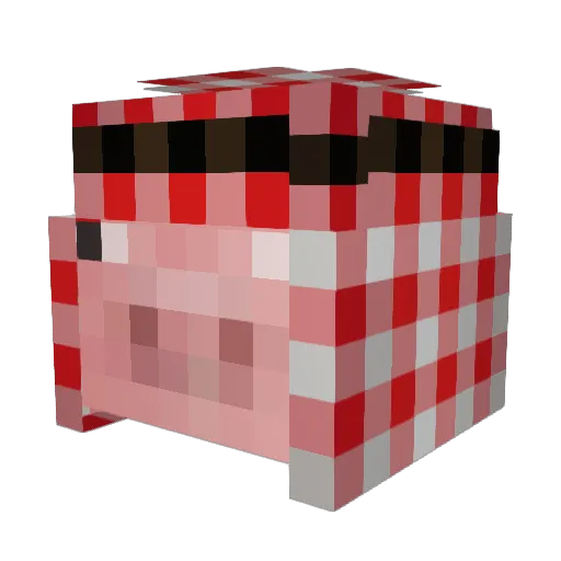 PrasittihiChok Minecraft avatar head, 3D render