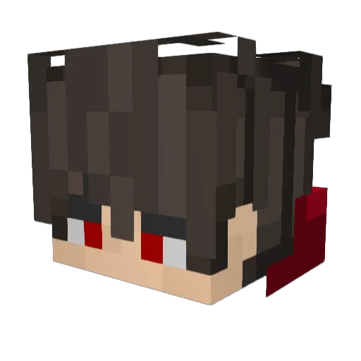 PrateekLOL Minecraft avatar head, 3D render