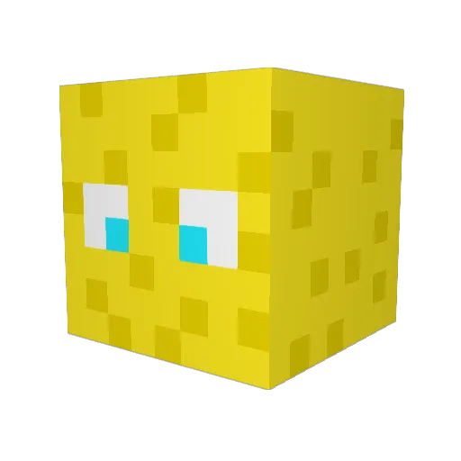 Pratha Minecraft avatar head, 3D render