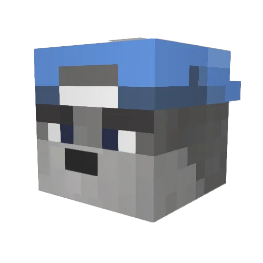 Praveenpp2000 Minecraft avatar head, 3D render