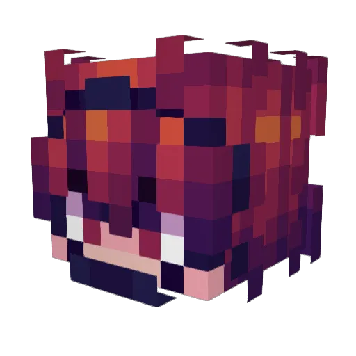 Praxin_Kairos Minecraft avatar head, 3D render