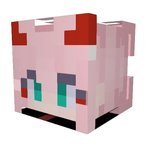 PrayAres Minecraft avatar head, 3D render