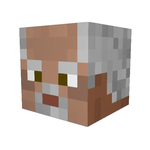 PrayTheGayAway Minecraft avatar head, 3D render