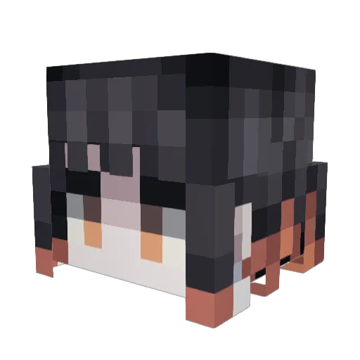 Pray_C Minecraft avatar head, 3D render