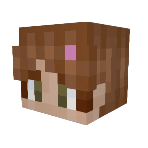 Prayer_Warrior Minecraft avatar head, 3D render