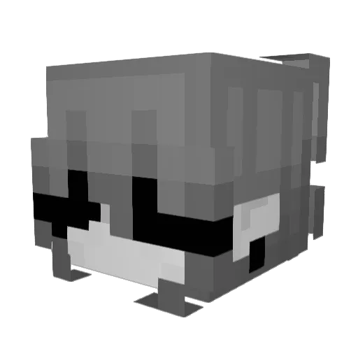 Prayse_ Minecraft avatar head, 3D render