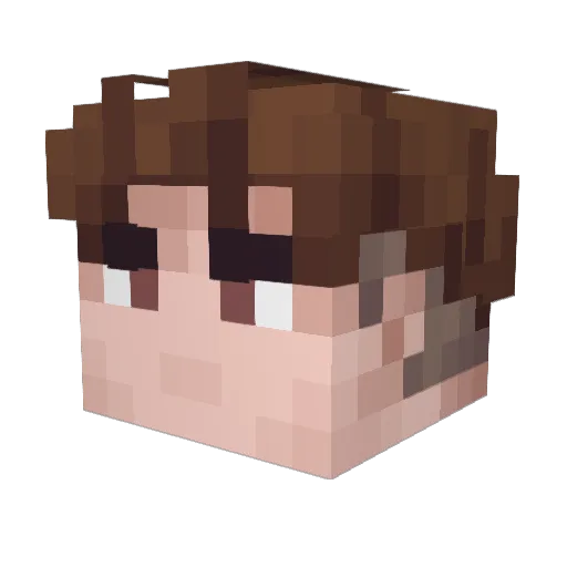 Prazdnik12 Minecraft avatar head, 3D render