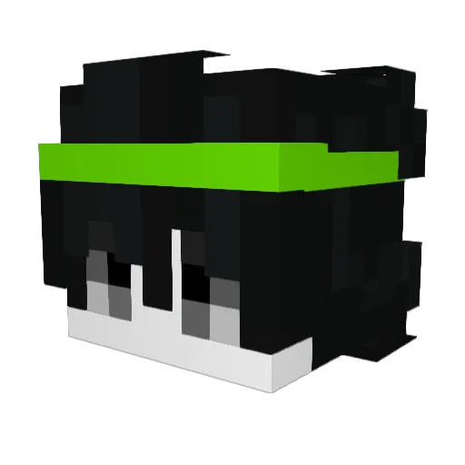 Prazynek__ Minecraft avatar head, 3D render