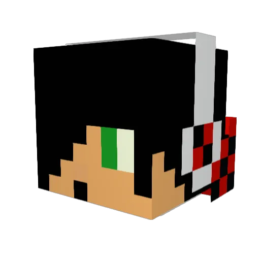 PreDaTeRxGaMiNG Minecraft avatar head, 3D render