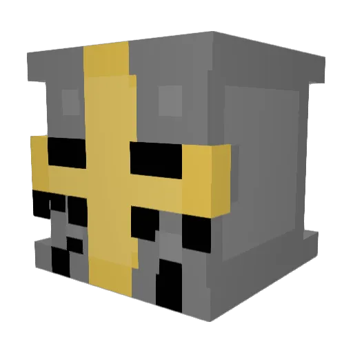 PrePvP Minecraft avatar head, 3D render