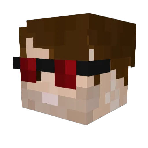 Preacher666 Minecraft avatar head, 3D render