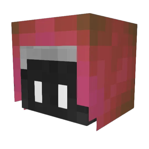 Preatex Minecraft avatar head, 3D render