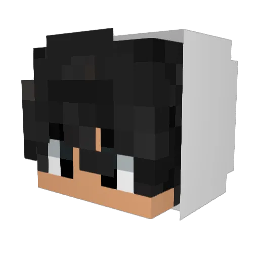 Preceleeq Minecraft avatar head, 3D render