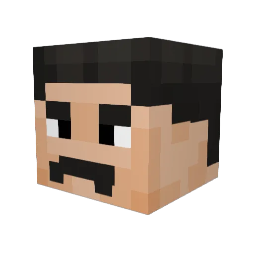 Precious_Piper Minecraft avatar head, 3D render