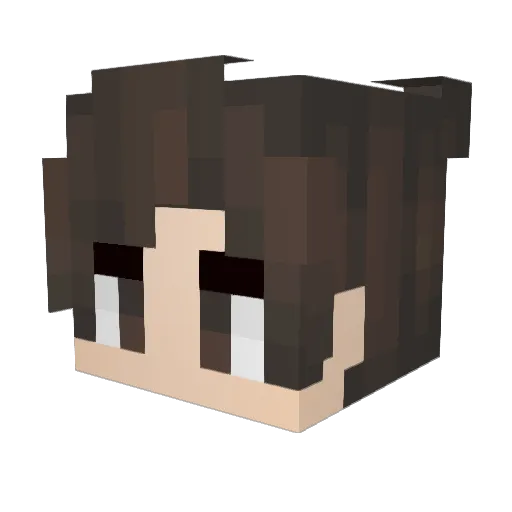 PreciseViking Minecraft avatar head, 3D render