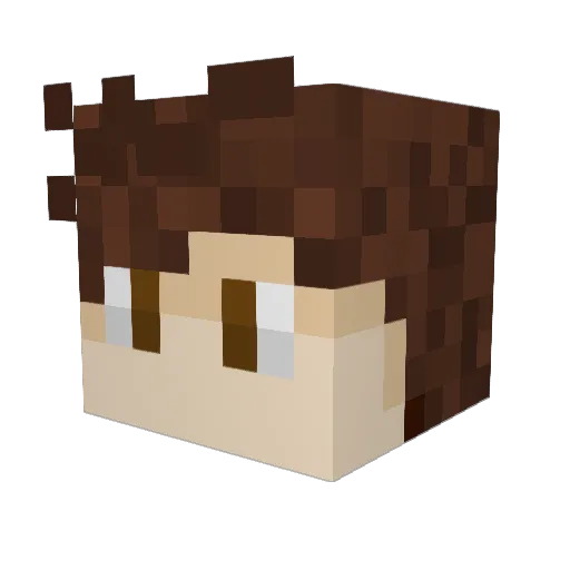 Precision03 Minecraft avatar head, 3D render