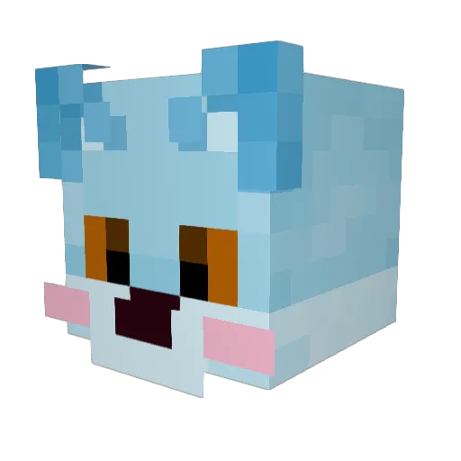 Predablade Minecraft avatar head, 3D render