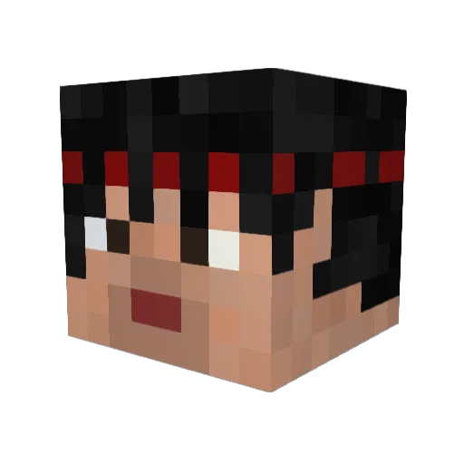 Predator0_0 Minecraft avatar head, 3D render