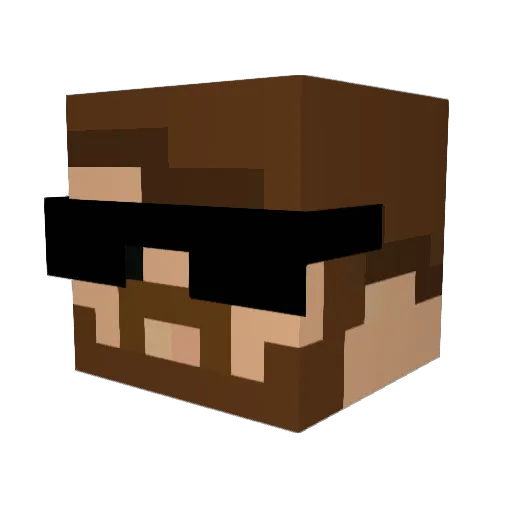 Predator626768 Minecraft avatar head, 3D render