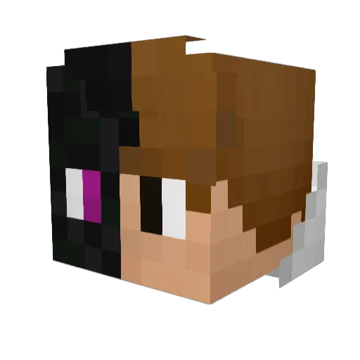 Predator929 Minecraft avatar head, 3D render
