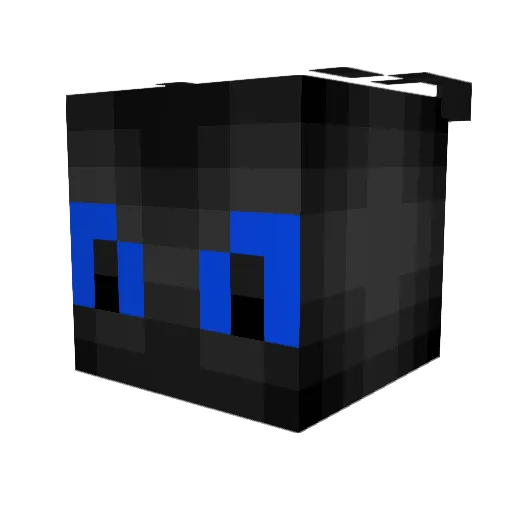 PredatorGaiming Minecraft avatar head, 3D render