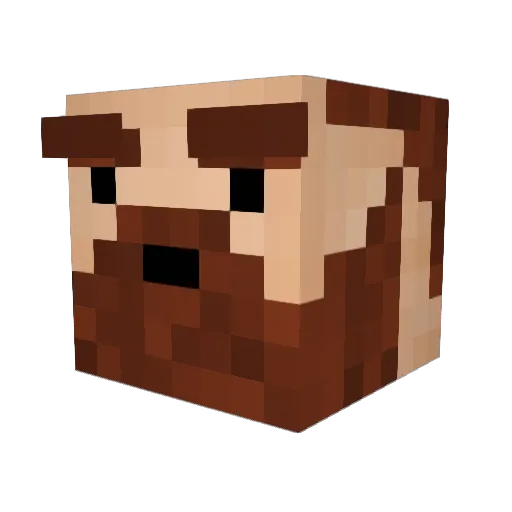 Predator_1987 Minecraft avatar head, 3D render