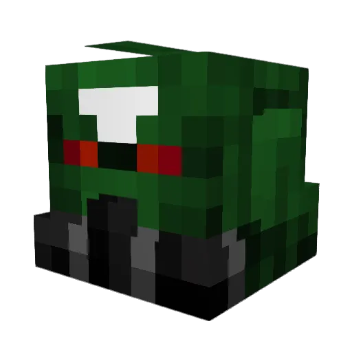 Predetard Minecraft avatar head, 3D render