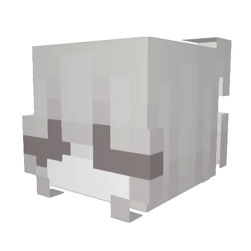Predicator Minecraft avatar head, 3D render