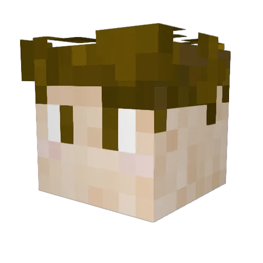 Predux Minecraft avatar head, 3D render