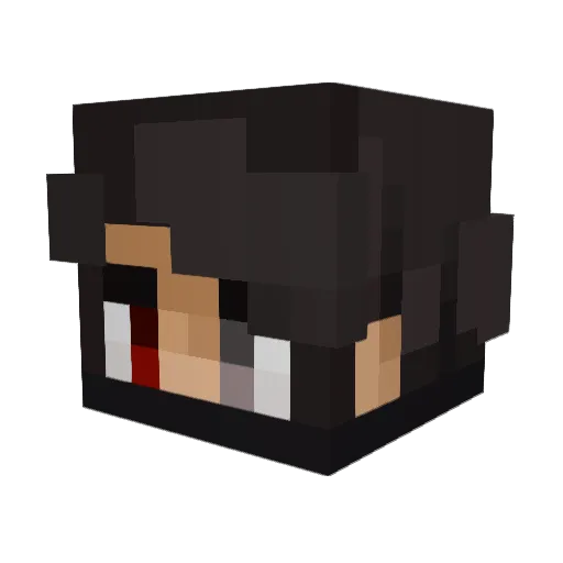 PreeIsAlive Minecraft avatar head, 3D render