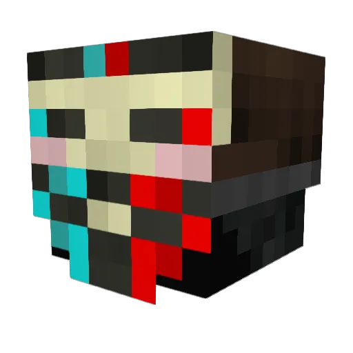 PreeMaster Minecraft avatar head, 3D render