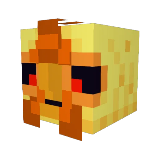 Preecy123 Minecraft avatar head, 3D render