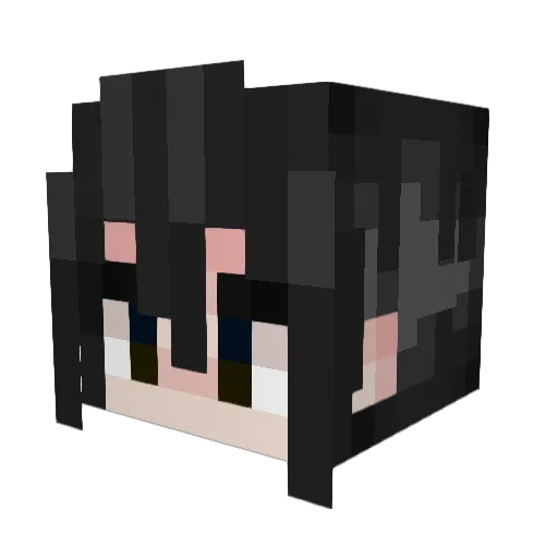 Preeeee Minecraft avatar head, 3D render