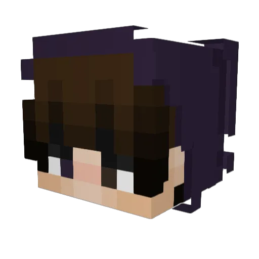 Preevuh Minecraft avatar head, 3D render