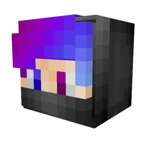 PrefersAwkward Minecraft avatar head, 3D render