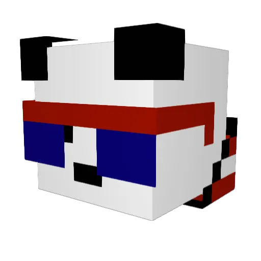 PrefireCityV1 Minecraft avatar head, 3D render