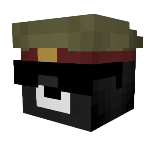 Prefiy Minecraft avatar head, 3D render